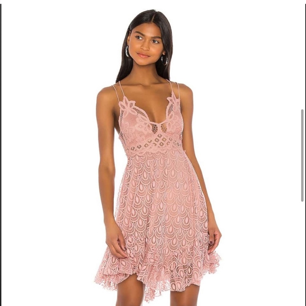FREE PEOPLE Adelle ballet rose burnout slip dress